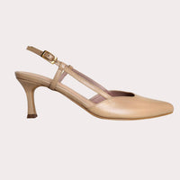 Kitten Heels "Inès" en Cuero Italiano