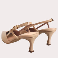 Kitten Heels "Inès" en Cuero Italiano