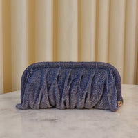 Clutch Party Plata, Azul & Negro