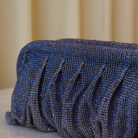 Clutch Party Plata, Azul & Negro