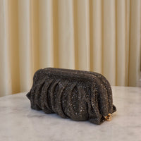 Clutch Party Plata, Azul & Negro