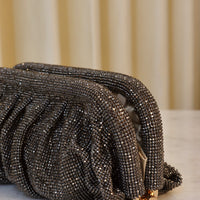 Clutch Party Plata, Azul & Negro