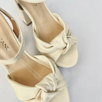 Tacón Cuero 14cm Ivory