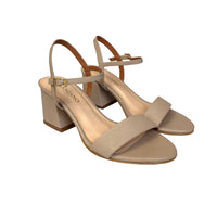 Tacón Cuero 7cm Nude