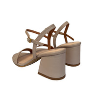 Tacón Cuero 7cm Nude