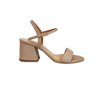 Tacón Cuero 7cm Nude