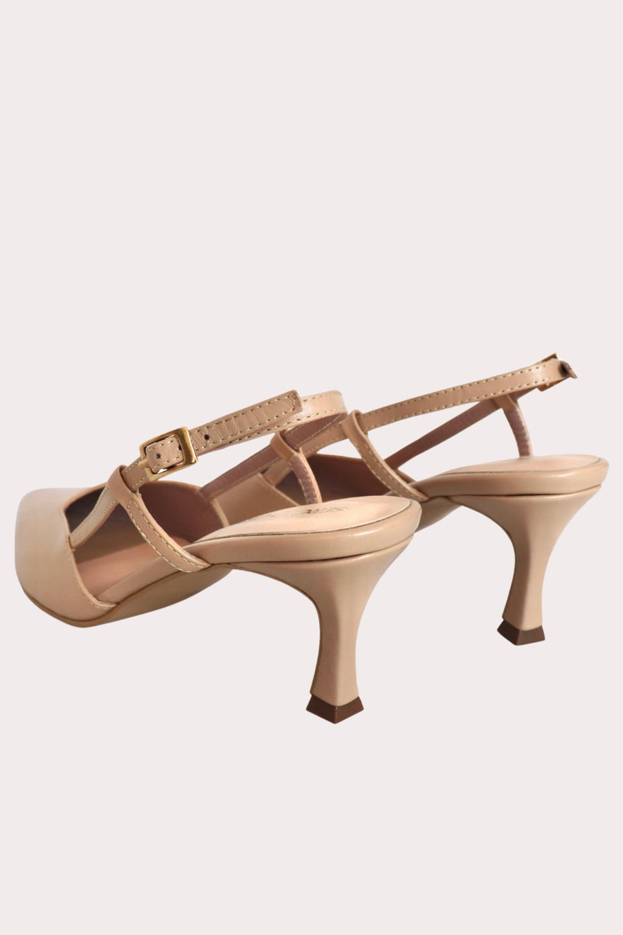Kitten Heels "Inès" en Cuero Italiano