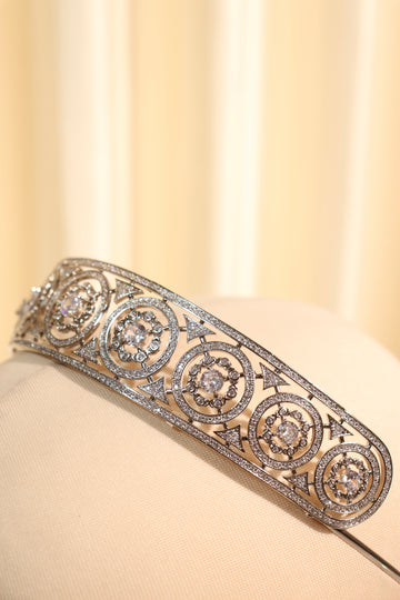 Tiara Corona con micro zircones