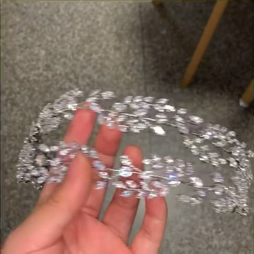 Tiara doble hojas