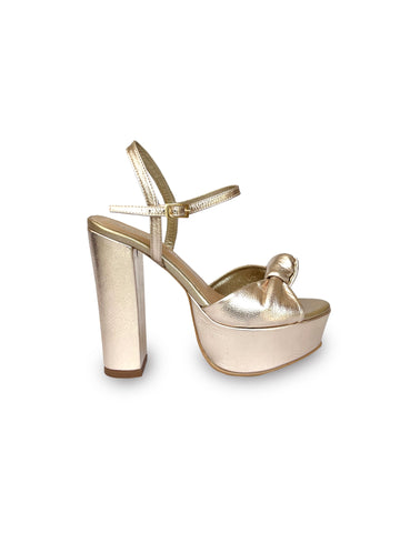 Tacón Cuero 14cm Gold