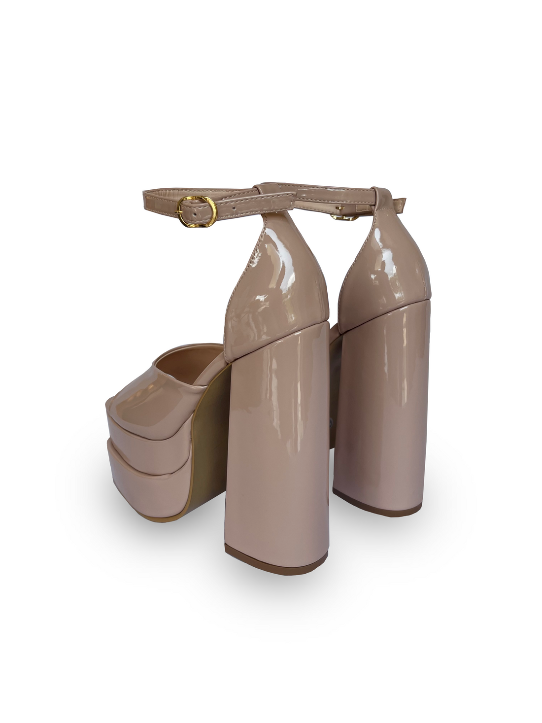Double Heel Nude Charol