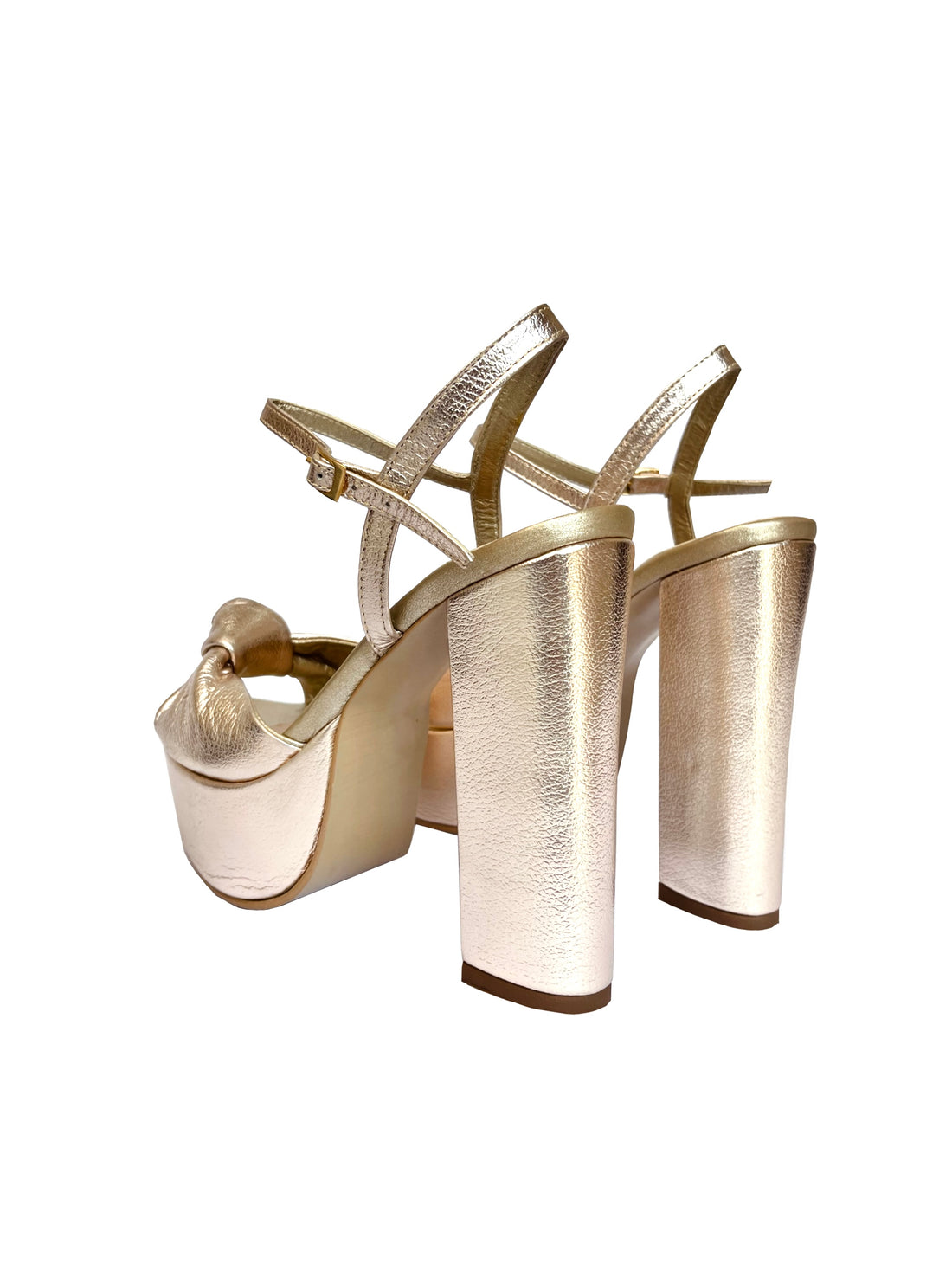 Tacón Cuero 14cm Gold